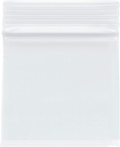 Plymor Heavy Duty Plastic Reclosable Zipper Bags, 4 Mil, 2" x 2" (Pack of 100) in Kuwait