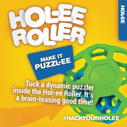 JW Pet HOL-ee Roller Dog Puzzle Ball, XL 7.5in, Natural Rubber in Kuwait