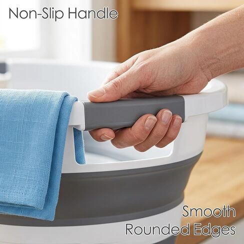 Collapsible Dog Bath Tub, Portable Puppy Bathtub for Small Pets, Grey in Kuwait