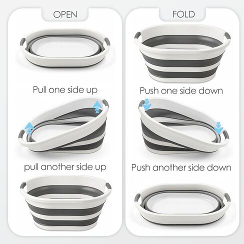 Collapsible Dog Bath Tub, Portable Puppy Bathtub for Small Pets, Grey in Kuwait