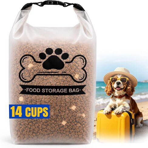 Airtight Dog Food Storage Bag 14-Cup with Roll-Top Closure in Kuwait