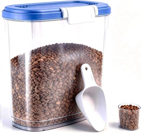Airtight Dog Cat Food Storage Container 10 Lbs, Slim Tall Pet Food Bin in Saudi Arabia