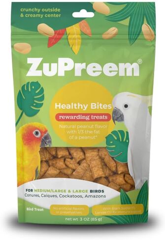 ZuPreem Healthy Bites, Parakeet & Cockatiel Treats, Low Fat, USA, 3 oz in Saudi Arabia