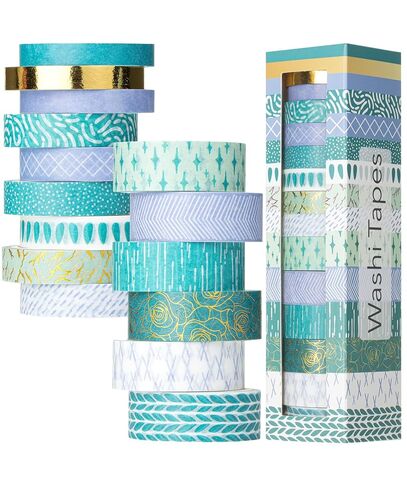 Mr. Pen- Washi Tape Set, 8 Rolls, Assorted Sizes, 5 Yards/Roll in Kuwait
