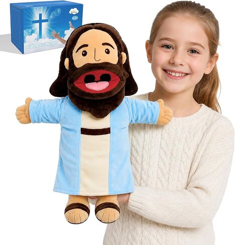 18.5" Jesus Hand Puppets Plush, Bible Character for Kids in Kuwait