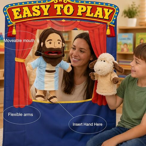 18.5" Jesus Hand Puppets Plush, Bible Character for Kids in Kuwait