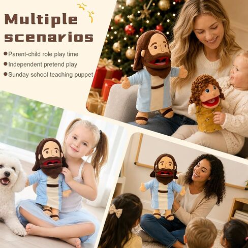 18.5" Jesus Hand Puppets Plush, Bible Character for Kids in Kuwait