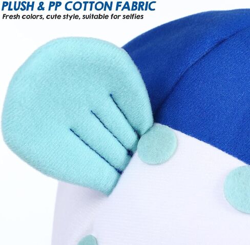 Mobestech Plush Puffer Fish Hat Blue Photo Prop for Party Cosplay in Kuwait