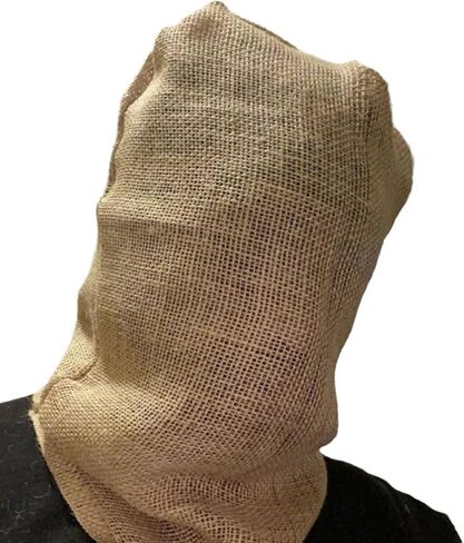 Halloween Knit Sackcloth Robber Head Covering Party Holiday Winter Warm Hat Full-Head Hand-Knitted mask with Exposed in Saudi Arabia
