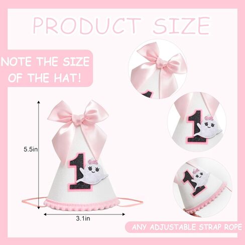 KOJIN Ghost 1st Birthday Hat-Cute Halloween Decoration For Baby,Spook One Birthday Crown in Kuwait