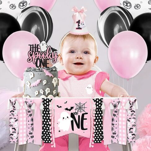 KOJIN Ghost 1st Birthday Hat-Cute Halloween Decoration For Baby,Spook One Birthday Crown in Kuwait