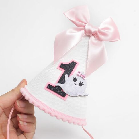 KOJIN Ghost 1st Birthday Hat-Cute Halloween Decoration For Baby,Spook One Birthday Crown in Kuwait
