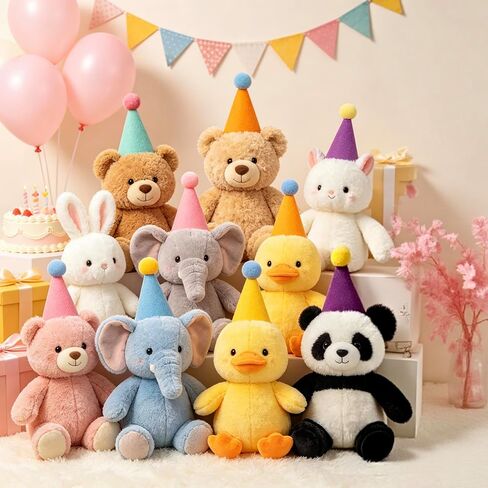 12 Pcs Mini Party Hats for Stuffed Animals Headwear,Birthday Hats for Pets in Kuwait