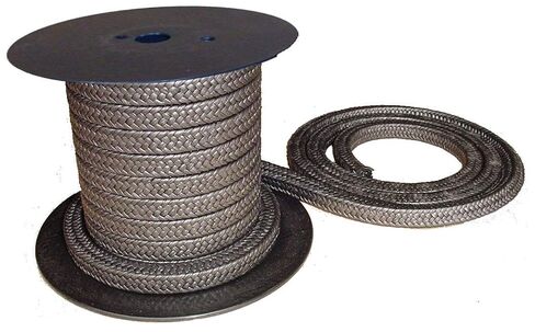 1200 - Graphitized Expanded PTFE Graphite Braided Compression Packing for Pump Gland or Valve Stem or Mechanical Seal, Size 1/8", Length: 8 Feet in Kuwait