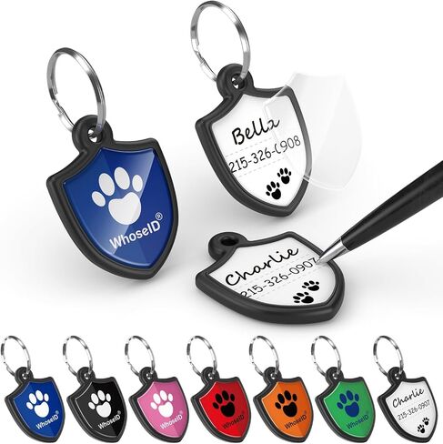 [Pack of 2] Dog Tags Personalized for Pets - Writeable Cat & Dog Name Tag in Kuwait
