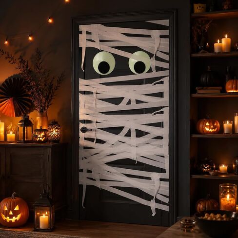 13Pcs Halloween Mummy Decor Set Wrap Mummy Halloween Decorations in Kuwait