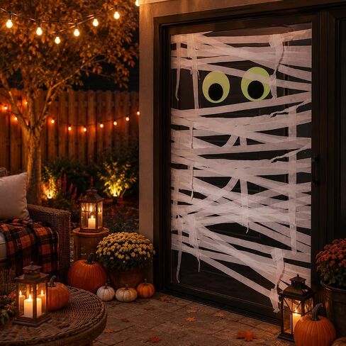 13Pcs Halloween Mummy Decor Set Wrap Mummy Halloween Decorations in Kuwait