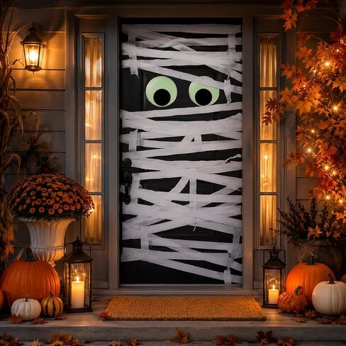 13Pcs Halloween Mummy Decor Set Wrap Mummy Halloween Decorations in Kuwait