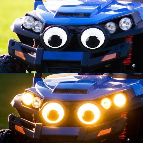 6 Inches Giant Googly Eyes,Large Googly Eyes Plastic Wiggle Eyes with Self Adhesive Black White Big Stick on Eye Eyeball Stickers for Handmade DIY Art Crafts Party Halloween Christmas Tree Decoration in Kuwait
