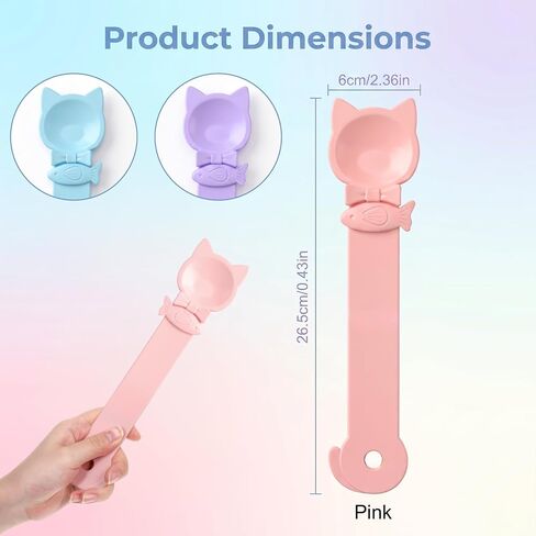 3 Pcs Cat Treat Spoon Squeeze Dispenser, Mess-Free Cat Treat Feed in Kuwait
