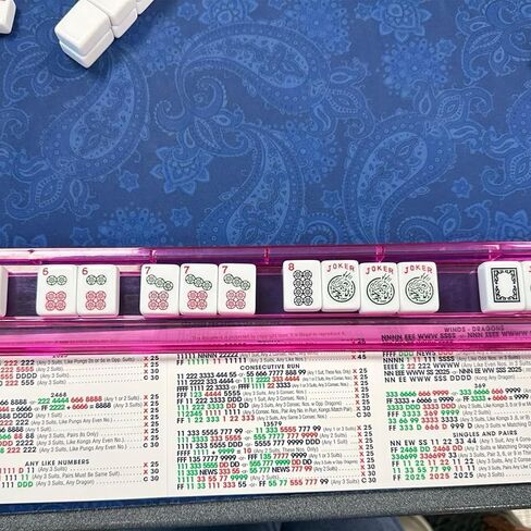 Mahjong Cards 2026，Mah Jong Cards 2026 Official Revision American - Large Print, 4-Pack (4pcs) in Kuwait