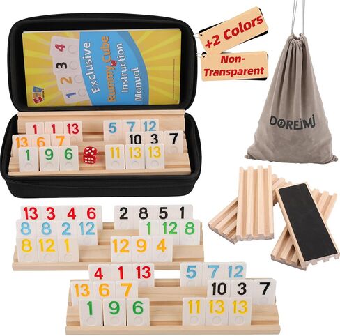 Doreimi Non-Transparent Rummy Cube Travel Game Set 6 Players, 162 Tiles in Kuwait