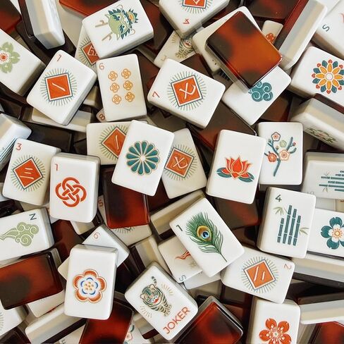 American Mahjong Tile Set, 160 4 Layer, Terra Earth Tone in Kuwait