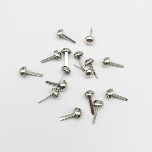 300 Pack Paper Fasteners Brads Round Fasteners, Silver, 8 x 15mm in Kuwait