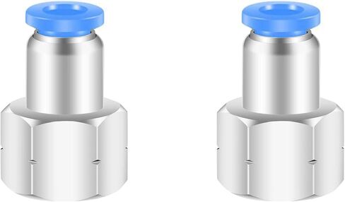 1/8 Npt Female Push To Connect Fittings,CEKER 1/4 Inch Od Tube to 1/8 inch npt female thread Air Line Quick Connect fittings Air Hose Fittings for Air Ride Air Horn Air Compressor 10Packs in Kuwait