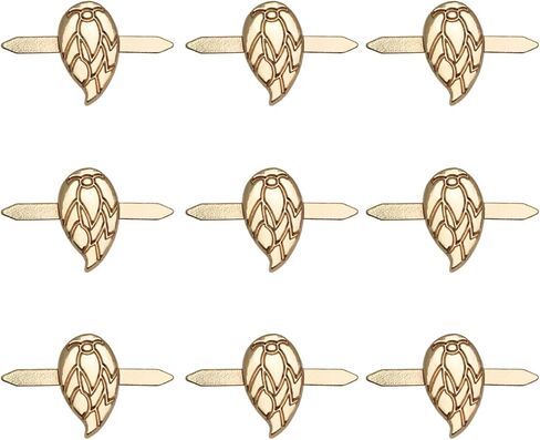 30PCS Leaf Shaped Brads for Scrapbooks Cards Securing Photos and Ribbons in Kuwait