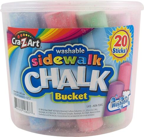 Cra-Z-Art Sidewalk Chalk Bucket (20 Count) in Kuwait