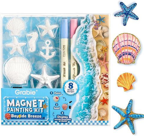 Grabie Magnet Painting Kit, DIY Fridge Magnets, Donut Delight in Kuwait