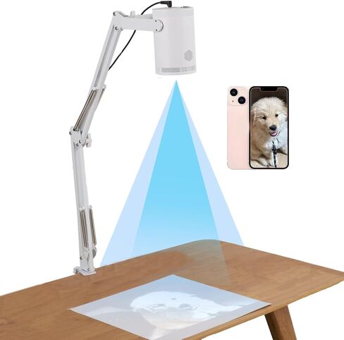 Art Projector for Tracing Drawing Painting,Wireless Projection for Desktop Wall Canva Drawing, Only Compatible with Iphone Ipad Airplay, USB&HDMI input, Arts&Crafts tracing Tool for Kids and Beginners in Saudi Arabia