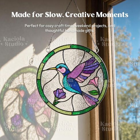 71Pcs Stained Glass Paint Kit for Adults Paint Your Own Window Ornaments in Kuwait