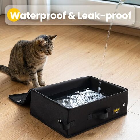 Conlun Portable Cat Litter Box for Travel, Foldable Leak-Proof in Kuwait