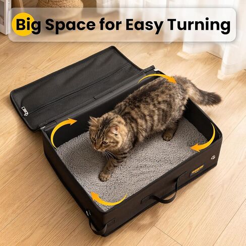 Conlun Portable Cat Litter Box for Travel, Foldable Leak-Proof in Kuwait