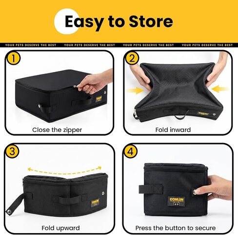 Conlun Portable Cat Litter Box for Travel, Foldable Leak-Proof in Kuwait