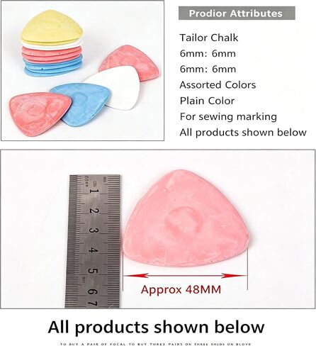 10Pcs Triangle Tailors Chalk, Sewing Fabric Chalk and Fabric Markers for Quilting,Sewing Supplies Accessories in Kuwait