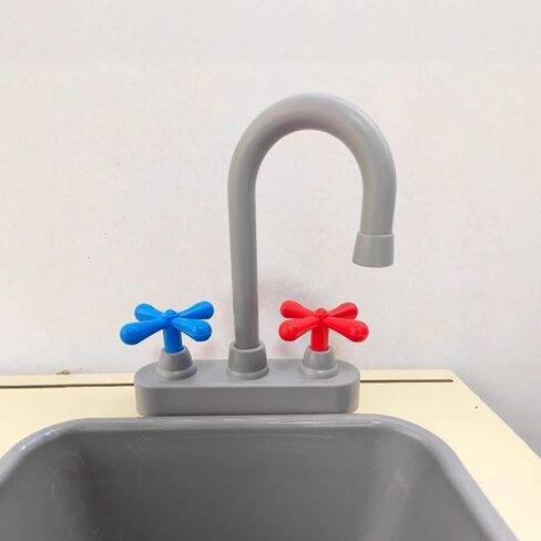 Toy Sink Accessories Simulation Plastic Kitchen Faucet Play Sink Model for Home & Outdoor Preschool Role-Playing Games, Kitchen Toy, Play in Kuwait