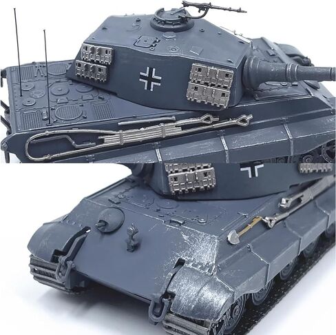 CHICHIYANG 1:72 Simulation Vehicl Model German Berlin 1945 Tiger II Tank Model Alloy ABS Material Tank Car Collection in Kuwait