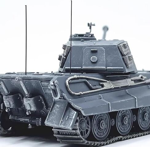 CHICHIYANG 1:72 Simulation Vehicl Model German Berlin 1945 Tiger II Tank Model Alloy ABS Material Tank Car Collection in Kuwait