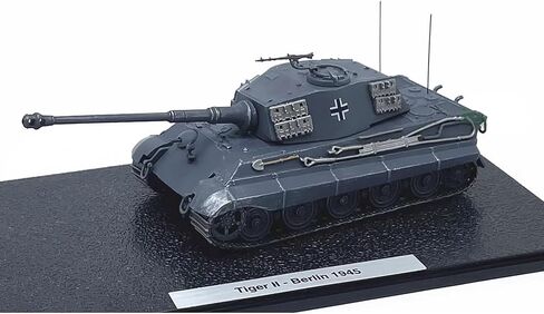 CHICHIYANG 1:72 Simulation Vehicl Model German Berlin 1945 Tiger II Tank Model Alloy ABS Material Tank Car Collection in Kuwait