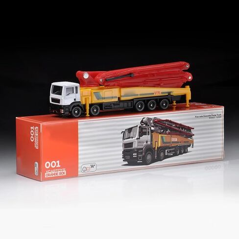 1/100 Concrete Pump Truck Model Diecast Alloy Construction Vehicle Toy in Kuwait