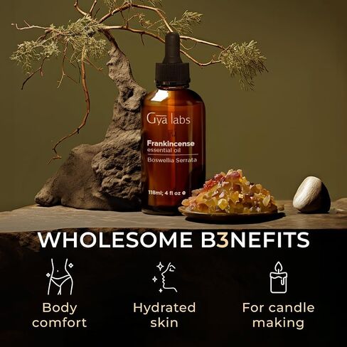 Frankincense Essential Oil for Skin, Hair & Diffuser - 4 Fl Oz in Kuwait
