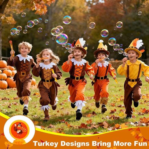 30 Pcs Bubble Wands Bulk Thanksgiving Party Favors Supplies Toys for Kids in Kuwait