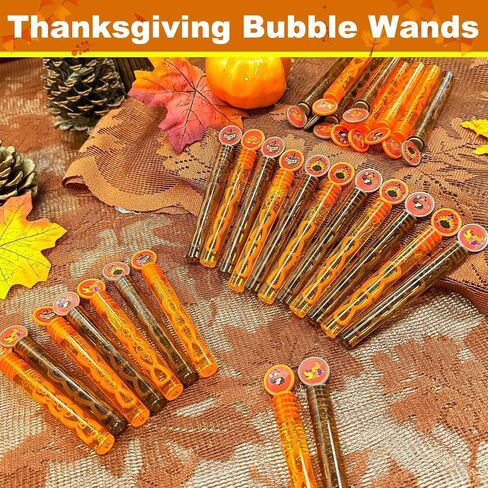 30 Pcs Bubble Wands Bulk Thanksgiving Party Favors Supplies Toys for Kids in Kuwait