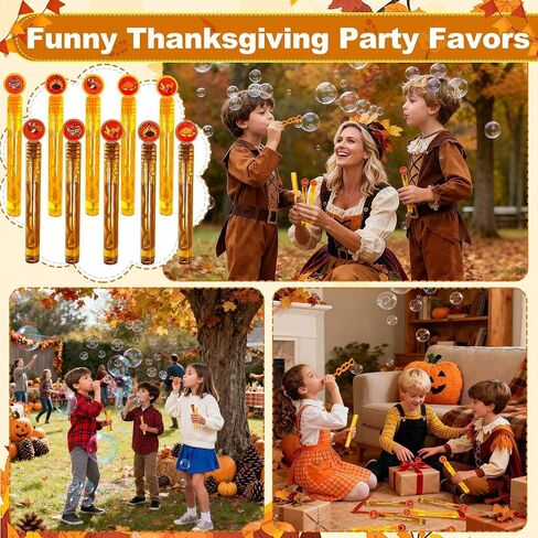 30 Pcs Bubble Wands Bulk Thanksgiving Party Favors Supplies Toys for Kids in Kuwait