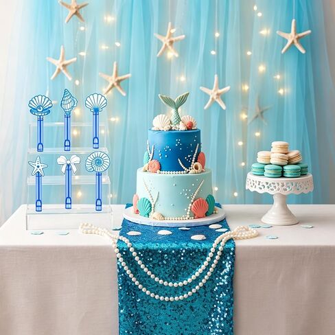 24 Pcs Ocean Bubble Wands, Seashell Party Favors, Goodie Bag Fillers in Kuwait