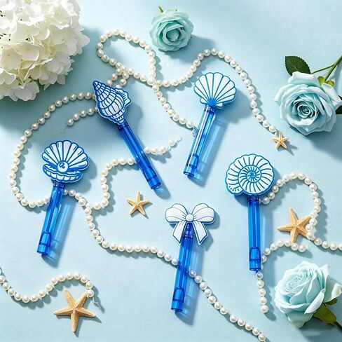 24 Pcs Ocean Bubble Wands, Seashell Party Favors, Goodie Bag Fillers in Kuwait