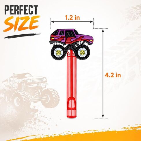 24 Pcs Monster Truck Bubble Wands, Racing Party Favor Bag Fillers in Kuwait